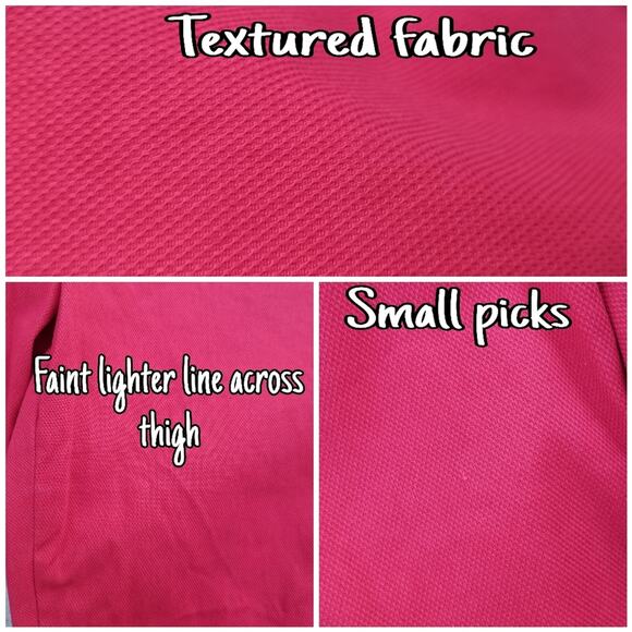 Cropped Stretch Pants Talbots Hampshire Size 12 Crop Ankle Solid Red Color EUC - Picture 7 of 11